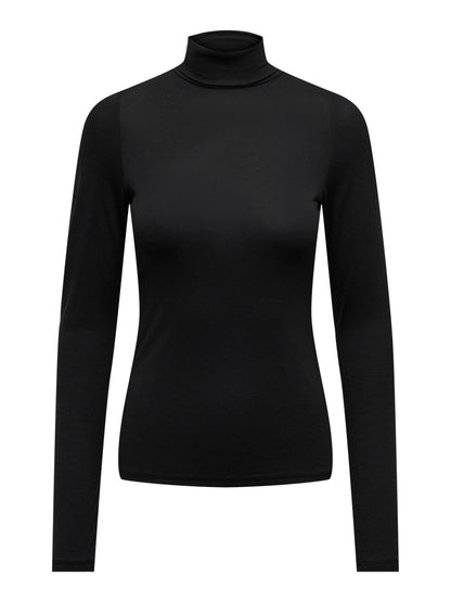 JDYSUMA WOOLBLEND L/S ROLLNECK TOP BLACK