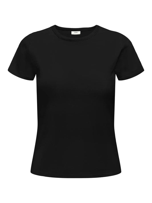 JDYSOLAR S/S O NECK TOP BLACK