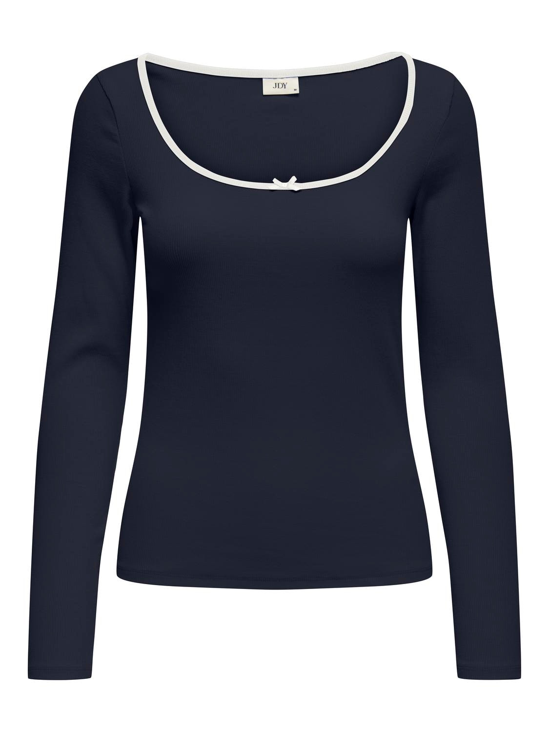 JDYSOFIA L/S BOW TOP NAVY