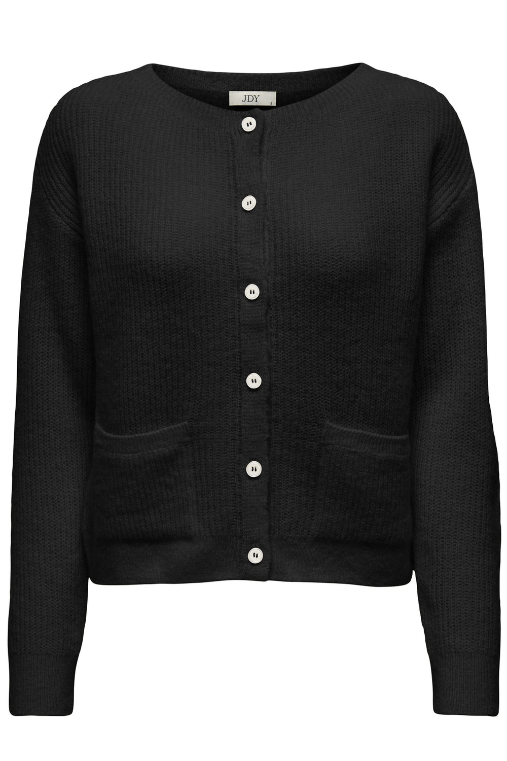 JDYHAYDEN L/S O-NECK POCKET CARDI KNT BLACK