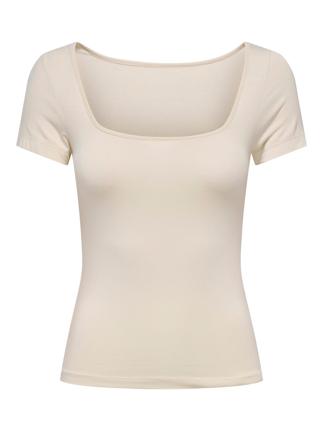 JDYMATHILDA S/S TOP CREAM