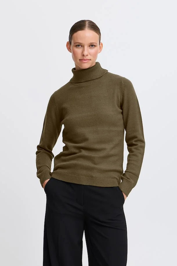 BYMANINA ROLLNECK OLIVE