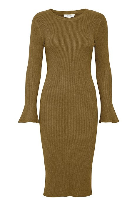 BYMMORLA RIB DRESS - KNIT