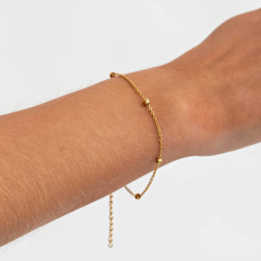 Heather Bohemic Minimalistic Ball Chain Bracelet