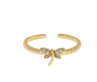 Noya Dragonfly Crystal Ring