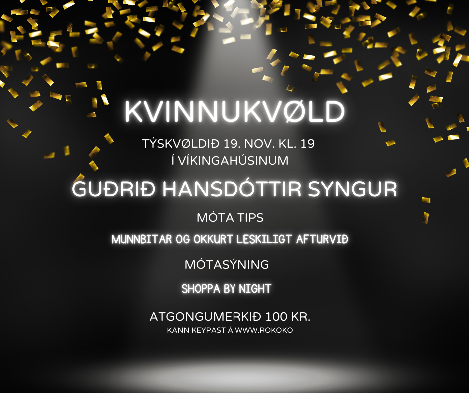 KVINNUKVØLD 19. NOVEMBER 2024 KL. 19