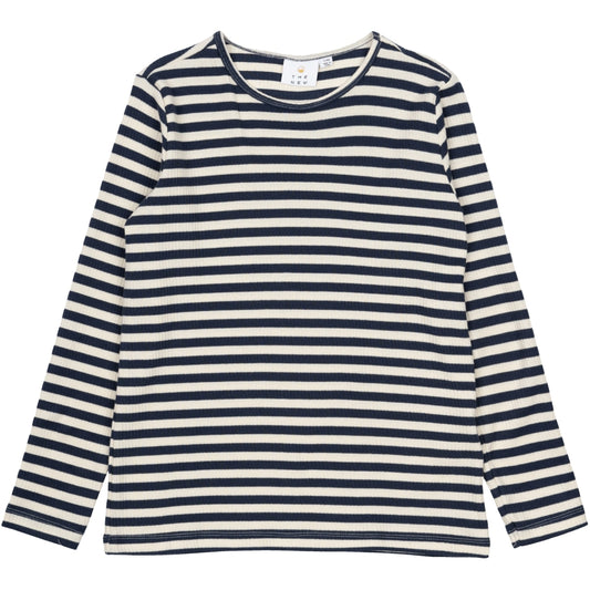 TNMoore Uni L_S Rib Tee NAVY