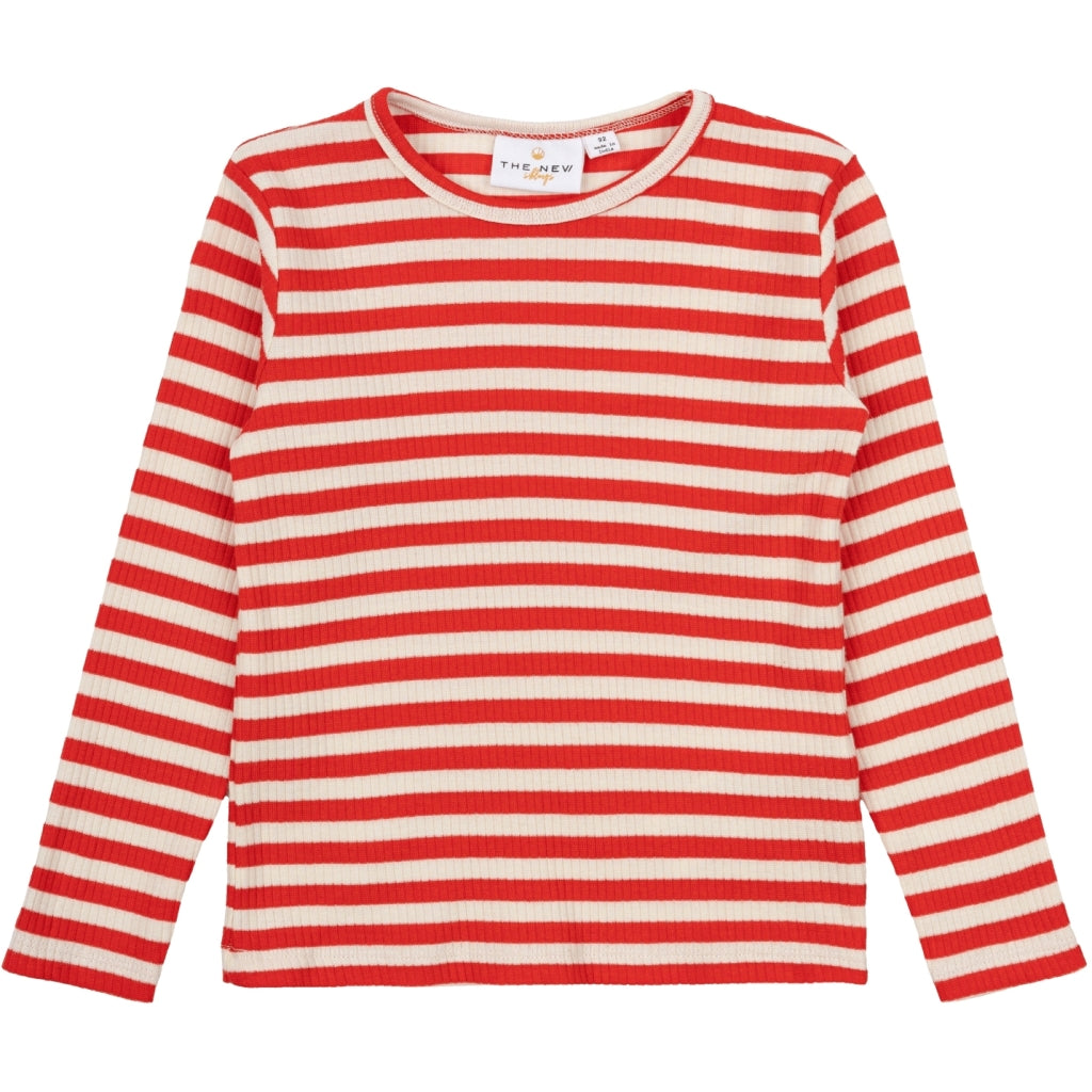 TNSTFro Uni L_S Rib Tee RED